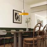 Modern single lamp glass, iron pendant light orange farmhouse chandelier