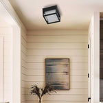 125w porch light Aluminum Polycarbonate flush ceiling lamp Black fixture lights
