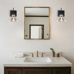 3-Color bulb light black light fixtures glass, metal wall sconce