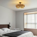 3 light bulb metal rattan light fixtures brown kitchen light