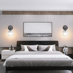 Remote Control wall sconce black battery powered wall lights brass, glass, iron sconce lamp