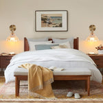 2 Pack wall lights gold bathroom sconce glass, metal lighting fixtures