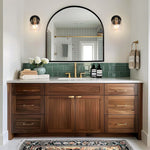 1 Light bulb lights black & gold wall sconces glass, metal bedroom light fixtures