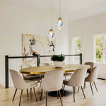 1-Light mini hanging light gold ceiling fixture crystal metal pendant lighting