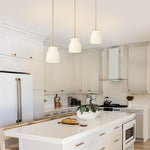 E26 Socket bulb lights gold, milk glass bathroom light glass, metal pendant light