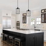 2 pack hanging plug light metal light fixture black pendant light