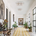 2-Light ceiling light metal flush mount gold ceiling light fixtures