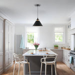 2 Pack kitchen island iron farmhouse chandelier Black gold pendant lights