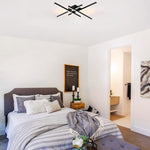 4 light led light iron bedroom light black light fixture