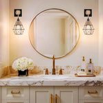 Frideko wall sconces natural wood wall lighting hemp rope, metal, wood modern wall light