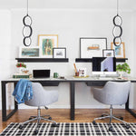 18W bulb light black kitchen island lamp aluminum  pendant light