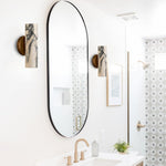 Single-Head light bulbs marble wall light bronze wall sconce