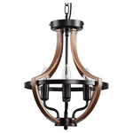 4 light farmhouse hanging pendant lighting rust flush mount ceiling chandelier
