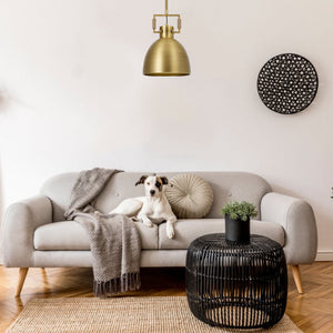 10" Industrial kitchen light golden pendant light brass fixtures light