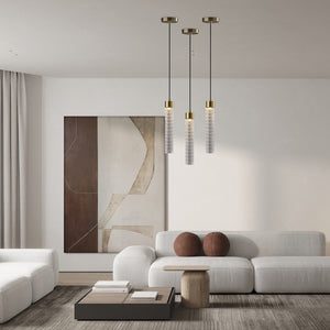 Contemporary led light bronze pendant light metal light fixture
