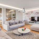 E26 base farmhouse hanging light brushed nickel pendant light steel and glass kitchen light