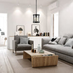 3-Pack modern pendant lighting matte black and clear hanging kitchen lights metal and crystal fixture light