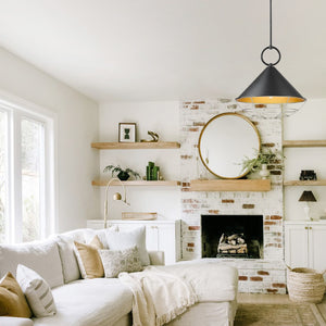3-Light farmhouse pendant light black and gold hanging lighting steel island lights