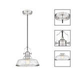 Modern island lights nickel hanging light glass, metal pendant light