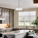 Modern island lights nickel hanging light glass, metal pendant light