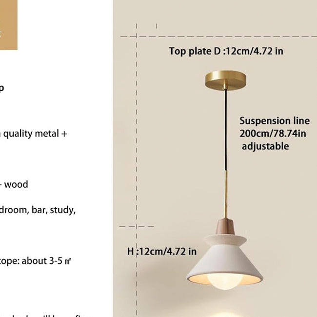 7.7 inch kitchen light white dining room light concrete/cement pendant lights