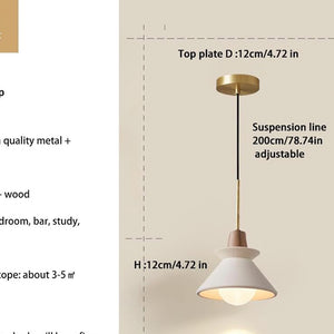 7.7 inch kitchen light white dining room light concrete/cement pendant lights