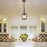 Industrial rustic kitchen pendant lighting glass kitchen island lighting