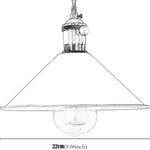 Modern hanging light yellow pendant light bronze alloy steel, iron kitchen light