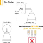Set of 2 wall light amber bathroom light glass bedroom roome