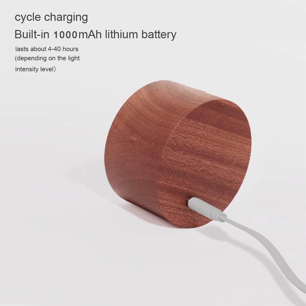 Led reading light natural wall light wood cabinet light