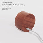 Led reading light natural wall light wood cabinet light