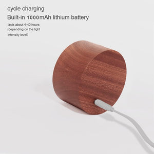 Led reading light natural wall light wood cabinet light