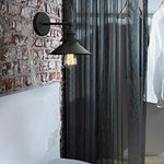 Black industrial vintage wall light sconce fixture