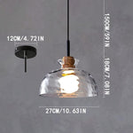 Adjustable height hanging light black ceiling lamp glass pendant light