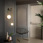 U-shape wall light gold fixture light metal bathroom light