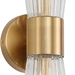 2-light vanitys light gold mounted light glass, metal wall light