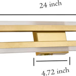 24 Inch Wall Light Gold mounted light Plastic, Metal bathroom light