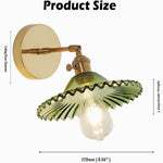 Industrial doorway light green wall light glass bathroom light