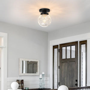 Modern hallway light black ceiling light glass ceiling light