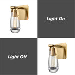 Modern wall light gold vanity light glass, metal mount light