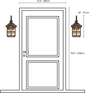 13.4 inch wall lights bronze mount light glass, copper porch light
