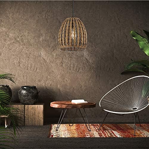 Industrial pendant light, globe hanging lights W/ Twist Shade