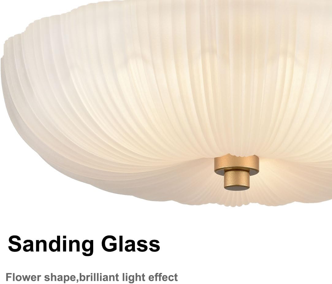3-light hallway light gold kitchen light glass, metal ceiling light