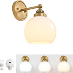 Modern mounted light antique brass vanity light glass, metal wall light