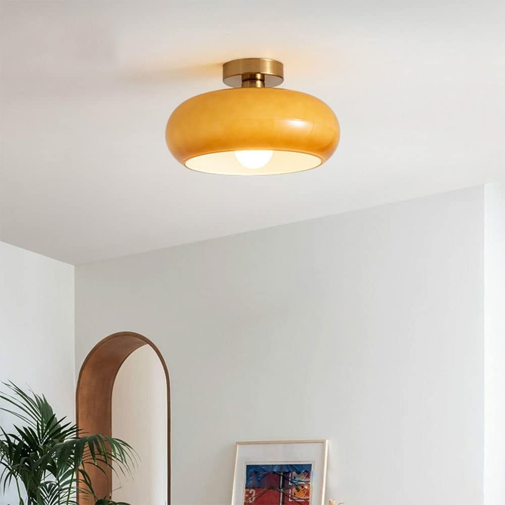 10.6inch ceiling light orange hallway light iron restaurant light