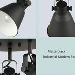 3 light black ceiling light fixture industrial ceiling spot light adjustable track lighting