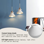 7.7 inch kitchen light white dining room light concrete/cement pendant lights