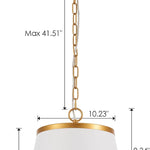 3-light pendant light white chandelier light brass hallway light