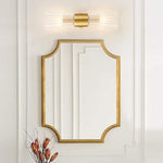 2-light vanitys light gold mounted light glass, metal wall light