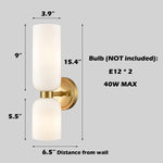 2-light vanity light gold wall light brass kitchen light